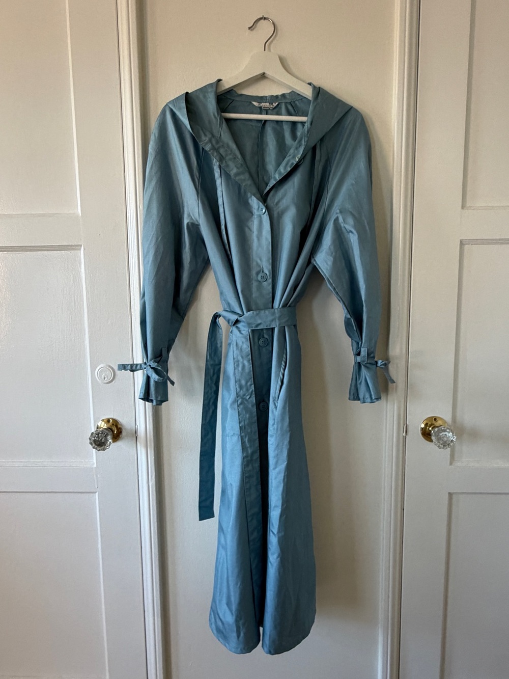 Vintage blue lightweight hooded jacket - Picture 4 of 6